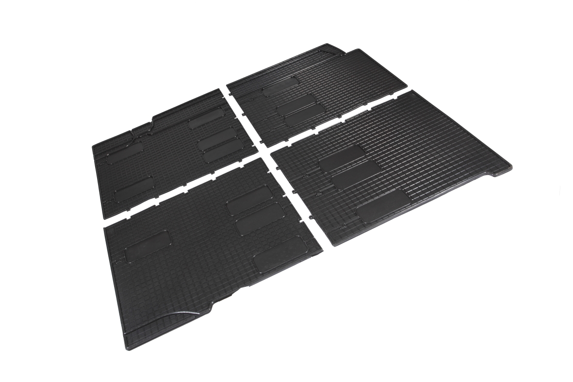 Резиновые коврики Сетка для коммерческого транспорта для Volkswagen Transporter T6 2 и 3 ряды 2015-н.в.