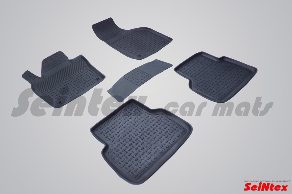 Резиновые коврики с высоким бортом для Audi Q3 2011-2018